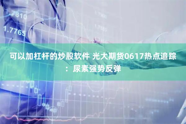 可以加杠杆的炒股软件 光大期货0617热点追踪：尿素强势反弹